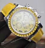 PPM Rolex Cosmo Daytona 4801 Yellow Square Diamond Watch AAA Replica